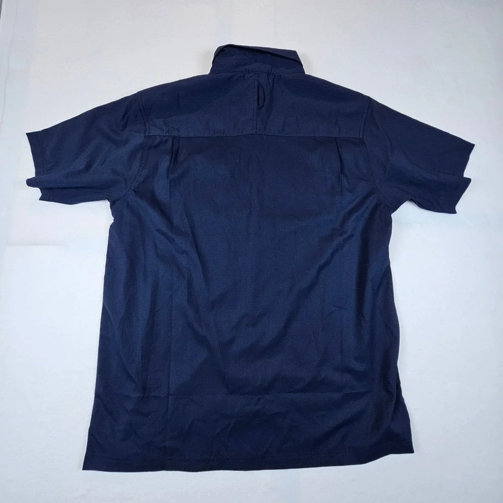 Lot of 2 The North Face Mens XL Hiking Shirts Short Sleeve Ripstop Blue Grey